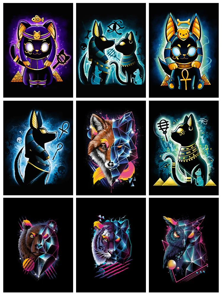 

5D алмазная живопись с животными, искусство, кот, собака, алмазная живопись, мозаика, полная Алмазная вышивка, живопись, украшение для дома