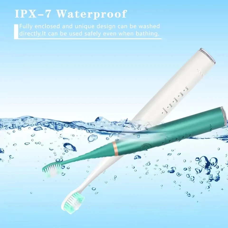 Dental Cleaner Sonic Rechargeable Electric Toothbrushes Teeth Cleaner Whitening Instrument Waterproof USB Fast Charging Device For Dental Brush