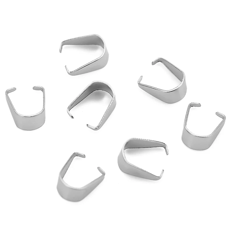 

Mibrow 50pcs/lot Stainless Steel Gold Color Pinch Bail Clasps Bail Bracelets Clasps Connectors for DIY Jewelry Making Findings