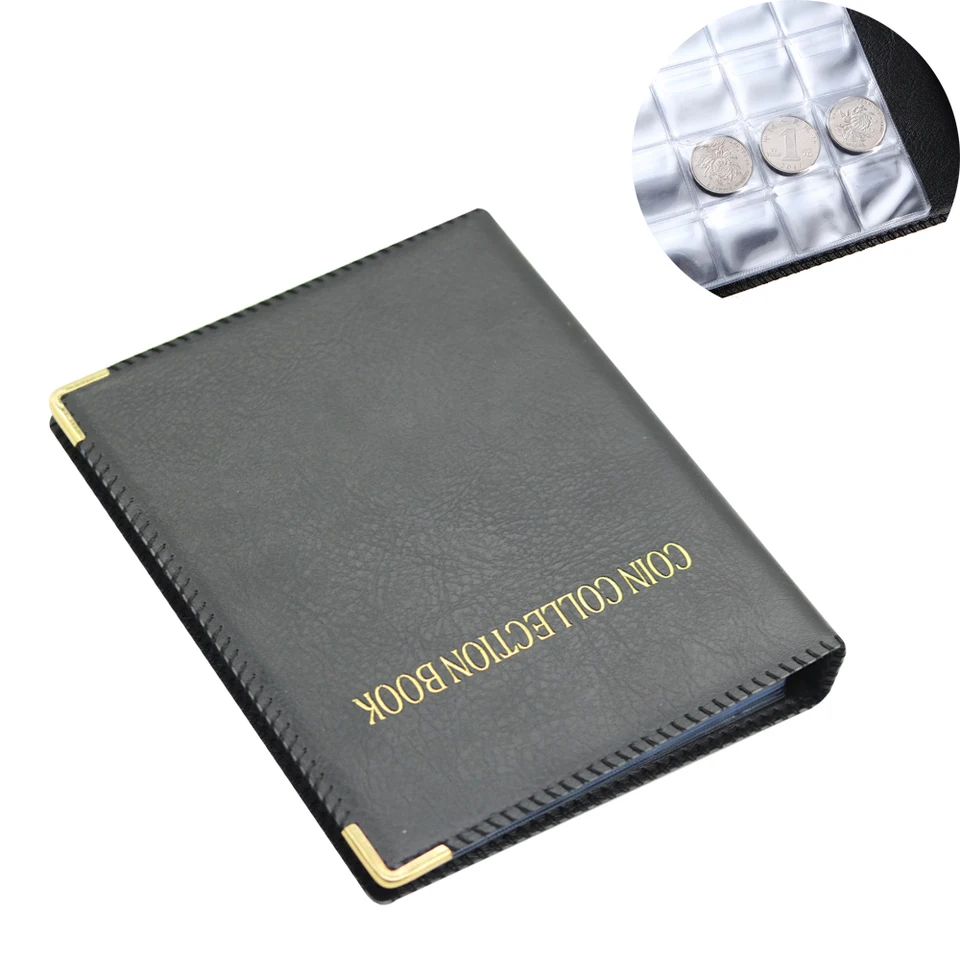 PU コインアルバム 20ページ 480ポケット コインバインダーアルバム コインコレクション メダリオンバッジ交換可能 (カラー: 480 ポケット コインコレクションブック 20 ページコインコレクションホルダーアルバム記念コインオーガナイザー収納 20/25/27/30 ミリメートル ...