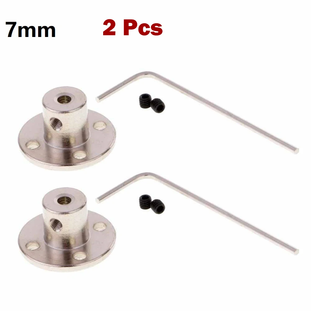 2PCS 3mm-6mm Rigid Shaft Flange Coupling Coupler Collar Motor Guide Shaft Clamp Motor Joint Connector