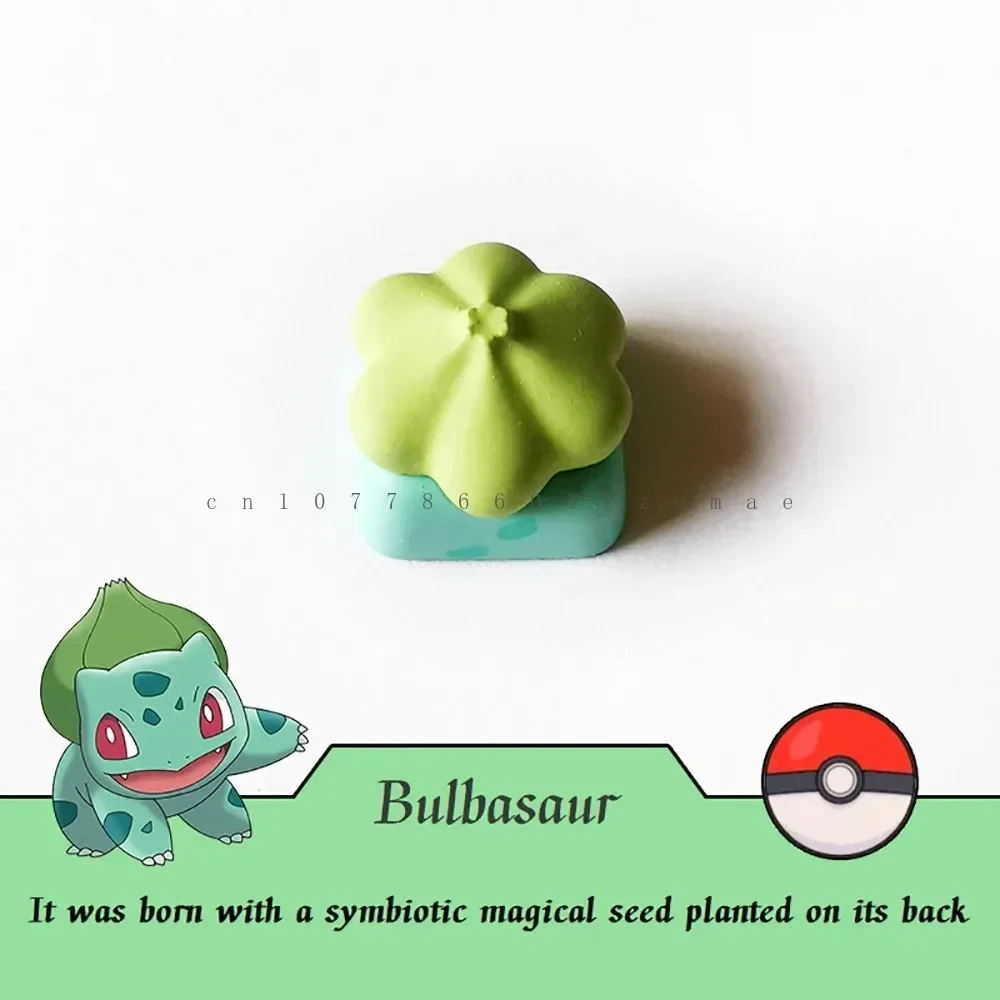 1pc ポケモンピカチュウ漫画人格テールゲーミングキーキャップエルフ