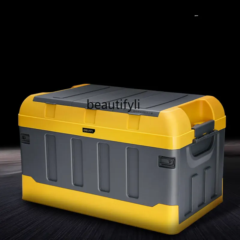 

yj Toolbox Large Folding Car Trunk Storage Box 60L Multifunctional Car Trunk Storage Box