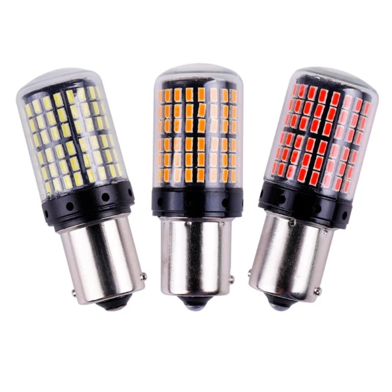 

3014 144smd 1156 1157LED Индикатор указателя поворота DRL Лампа заднего хода Лампа янтарного цвета