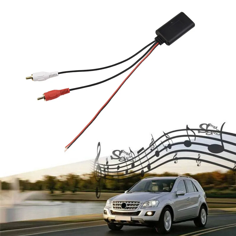 

Автомобильный беспроводной модуль приемника AUX адаптер музыкальный аудио стерео приемник для 2RCA интерфейса Автомобильная электроника запчасти