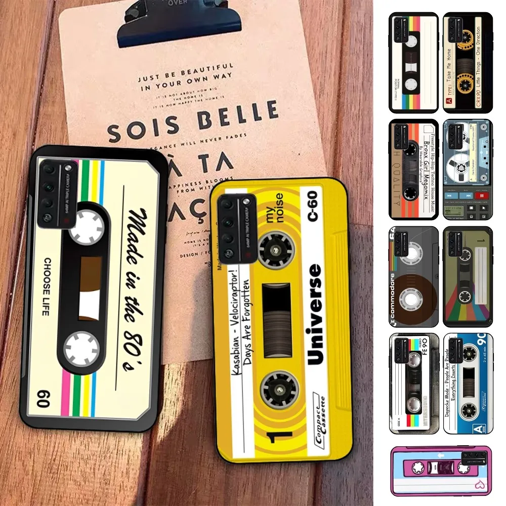 

Vintage Cassette Tape Retro Style Phone Case For Huawei Honor 10 lite 9 20 7A pro 9X pro 30 pro 50 pro 60 pro 70 pro plus