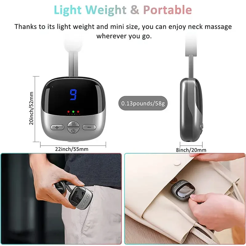 Neck Massager Intelligent Hanging Cervical Massage Mini Portable