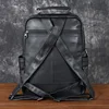Leather Double Shoulder Baotou Layer Cowhide Backpack Men's Business Computer Bag New Leisure All-Match Travel Schoolbag 2