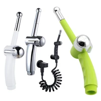 White Black Bidet Sprayer Head Kit Handheld Toilet Wash Bidet Faucet Sprayer Gun Anal Cleaning Butt Plugs Tap Hose Nozzle Set 1