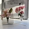 Vases Picture Frame Flower Vase Transparent Creative Modern Art Home Bedroom Living Room Decoration Office Tabletop Ornaments 4