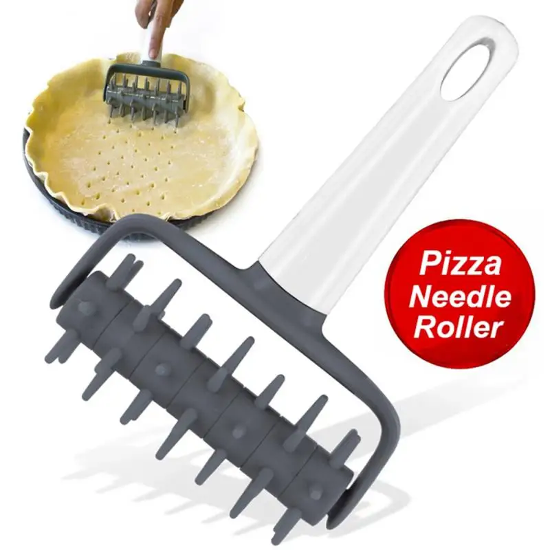 Rolling Pin Wheels Hole Punches Non-stick Pizza Cutter For Pizza Cake Dough Biscuit Slicer For Home Kitchen Tools pizza cutter cake cutter