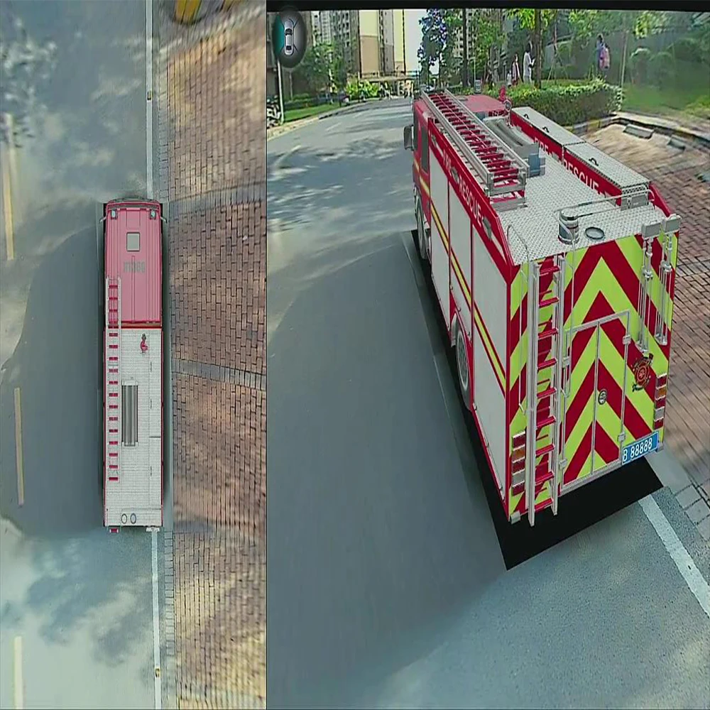 360 Panoramic Seamless 3D Imaging System for Special Vehicle 360 Seamless Surround View Digital Video Recorder(3D+1080P)