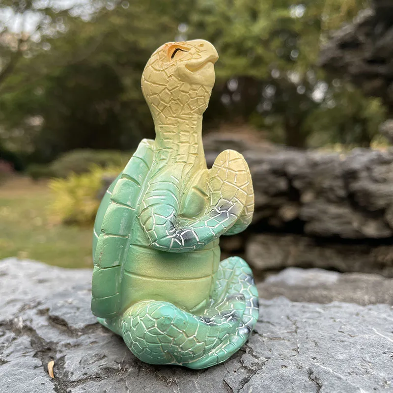 Sea Turtle Decorative Figurines Peacefulness Meditating Sea Turtle Statue  Decorations for Buddha Zen Yoga Garden Statue Ornament