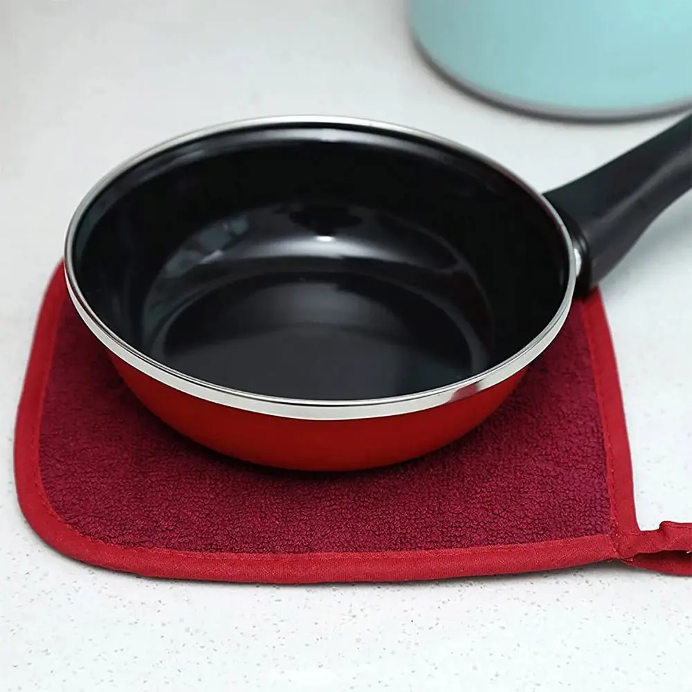 Cotton Pot Holders 2PCS Cotton Pot Holder Pan Oven Cloth Resistant Insulation Pads Kitchen Placemats Table Toweling Heat Insulation Mat