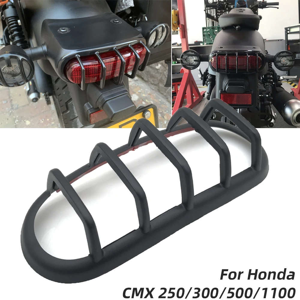 

Motorcycle ABS Rear Taillight Tail Lights Grill Guard Protector Cover For Honda Rebel CMX 250 500 300 1100 CMX250 CMX300 CMX500