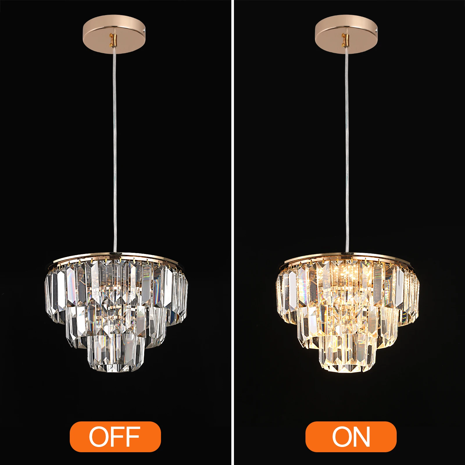 Moderne Kristall Led Anhänger Licht Luxus Kronleuchter Unterputz Decke Lampe Leuchte Schlafzimmer Wohnzimmer Küche Insel Glanz – Detail 18