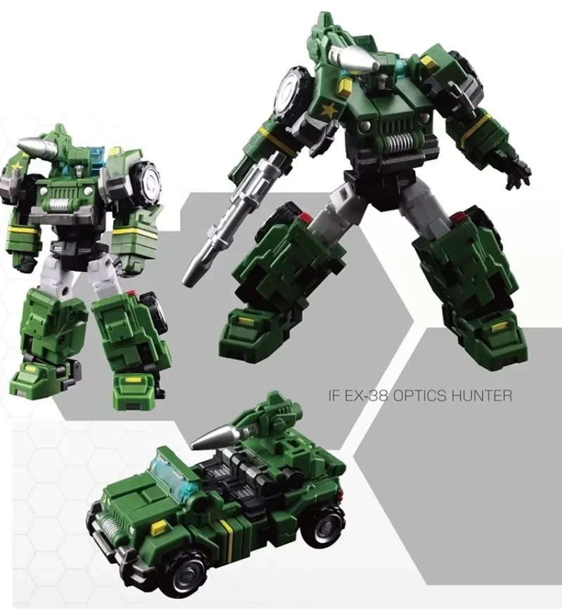 Trasformazione Della Fabbrica Di Ferro Se Ex38 Ex-38 Optics Hunter Hound G1 Action Figure Robot Gift Collection Toys