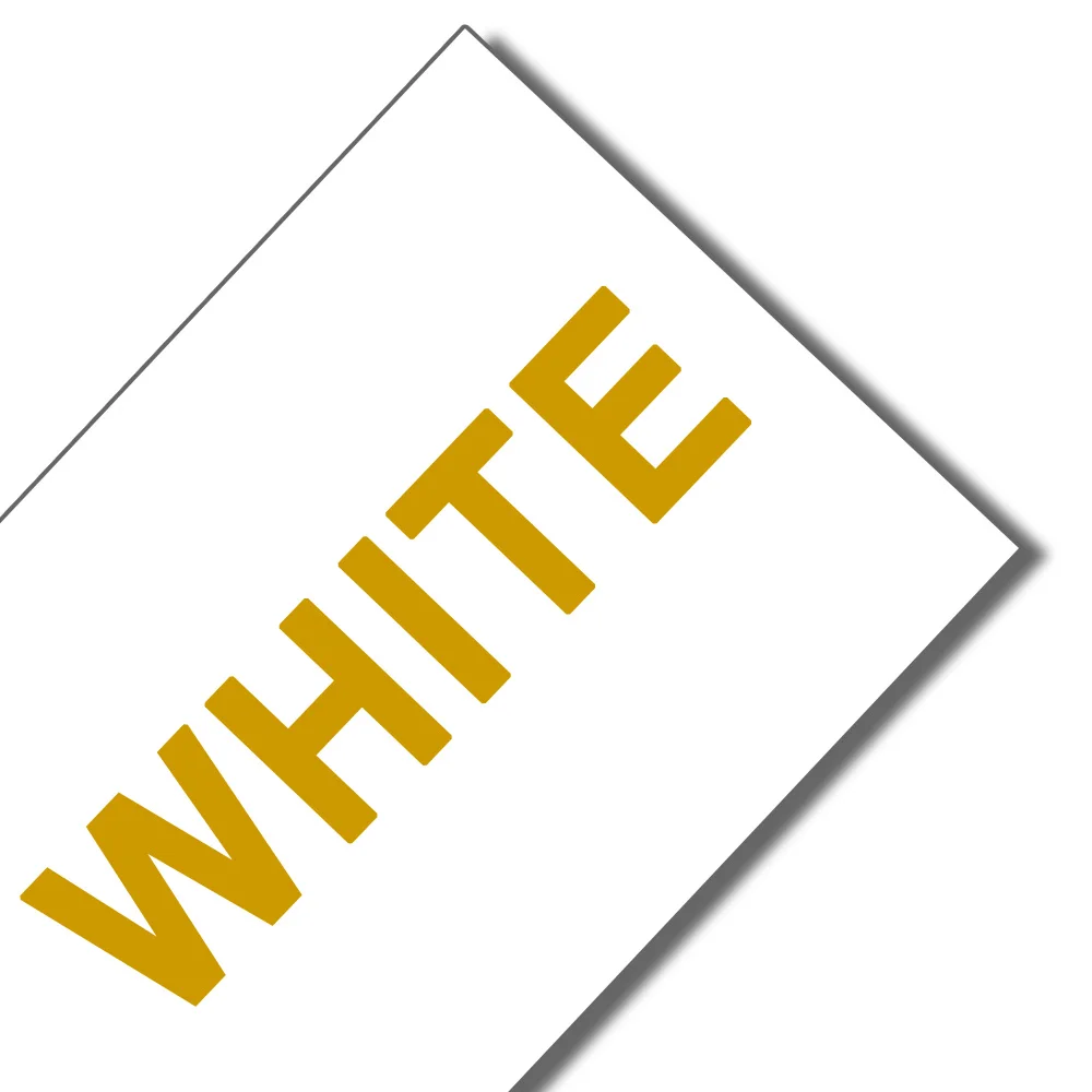 gold on white