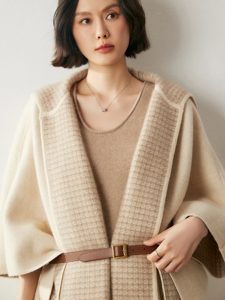 CashSoft Vest Dress   Fall Autumn Winter Women's 100% Cashmere plus size tank straps vests simple elegant style office workwear wfh lady knitted sleeveless scoop neck long sweater dresses for woman scoopneck workwear party womens event outfits tops in camel