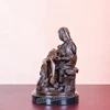 Famous Pieta Statue by Michelangelo Bronze Replica Sculpture Western Collectible Home Decoration 5