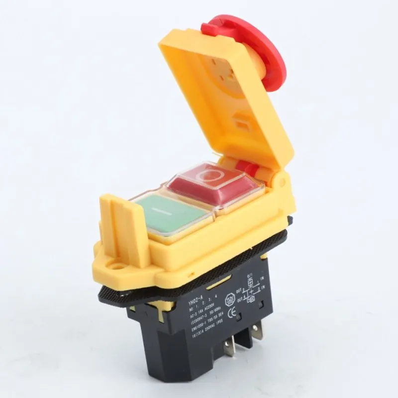 interruptor eletromagnetico pino momentaneo botao de reset com capa impermeavel 05