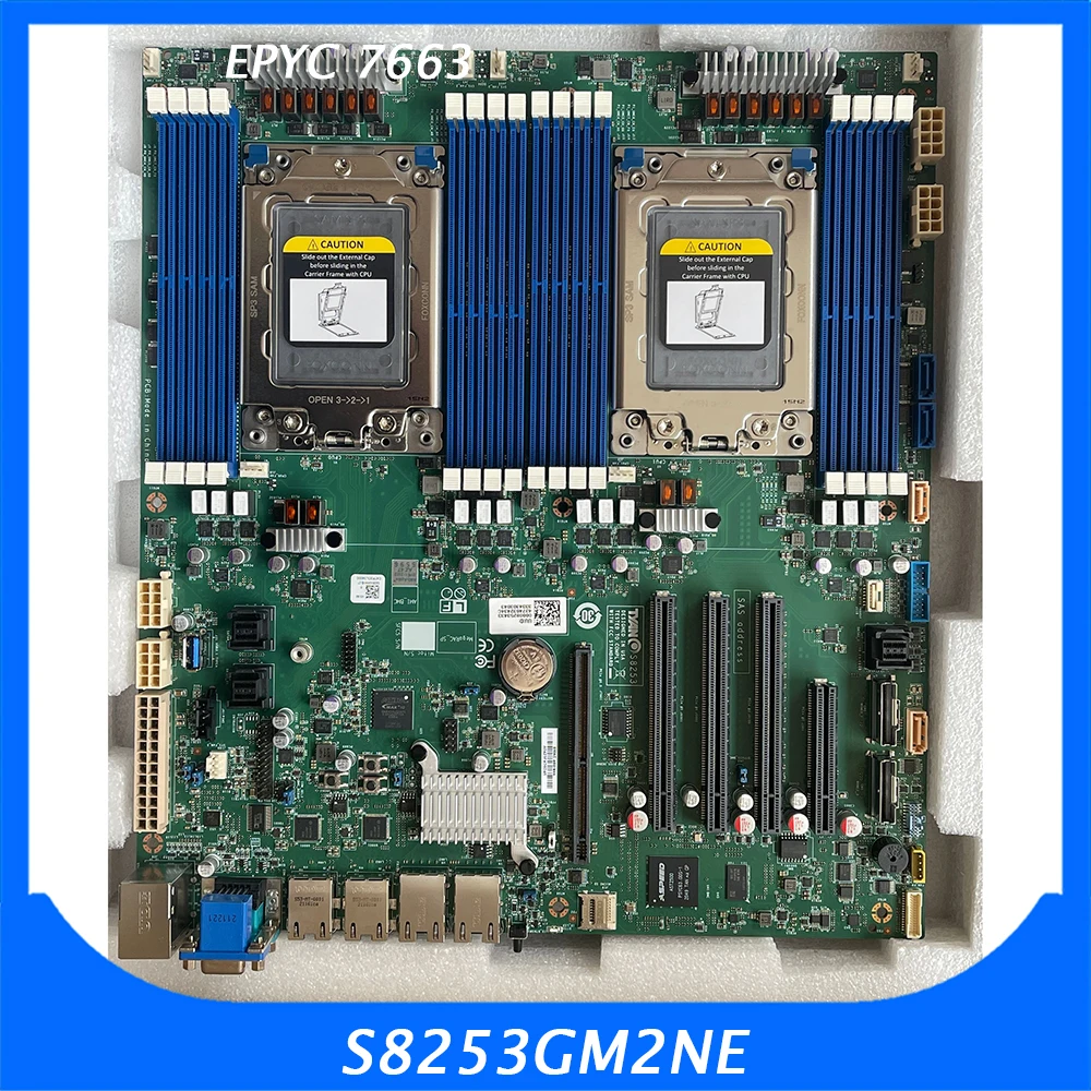 For TYAN Server Motherboard SP3 Support EPYC 7002 7003 DDR4 ECC E ATX S8253 S8253GM2NE
