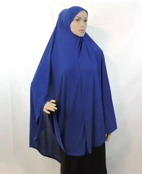 Muslim Hijab Large 120*110cm Islamic Turban Arab Instant Oversize Solid Color One Piece Long HeadScarf Headwraps for Women
