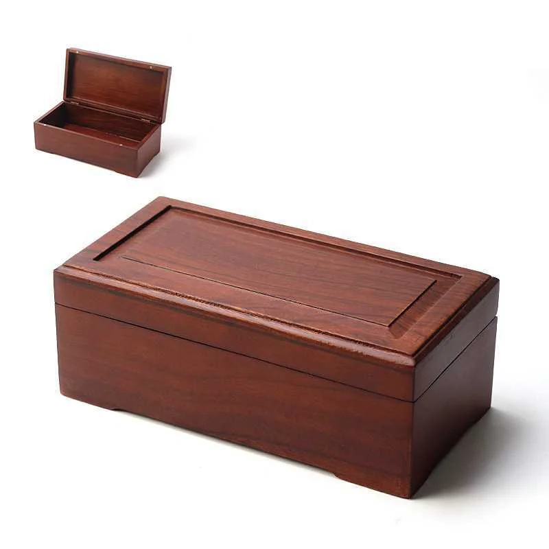Large Vintage Pearwood Jewellery Wooden Desktop Glasses Ornaments Miscellaneous Cosmetics Storage Storage Box Wholesale Gift