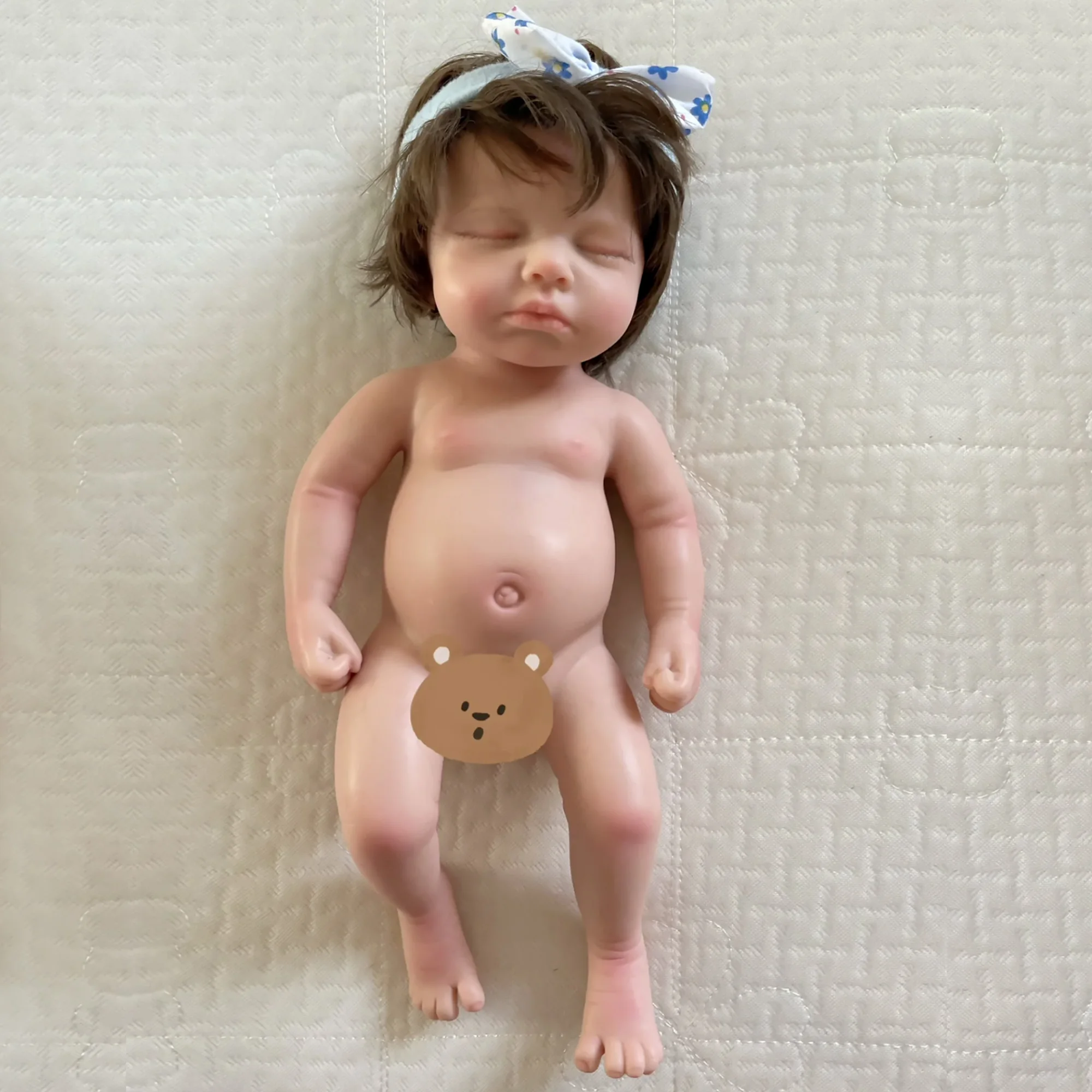 6Inch Artist Painted Mini Bebe Reborn Full Solid Silicone Reborn Dolls  Handmade Reborn Baby Dolls Muñecas Reborn De Silicona