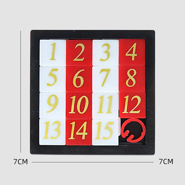 1-15 Number Puzzle Early Educational Toys Montessori Developing for Children Adults Digital Slide Puzzle Game Exercise The Brain 4