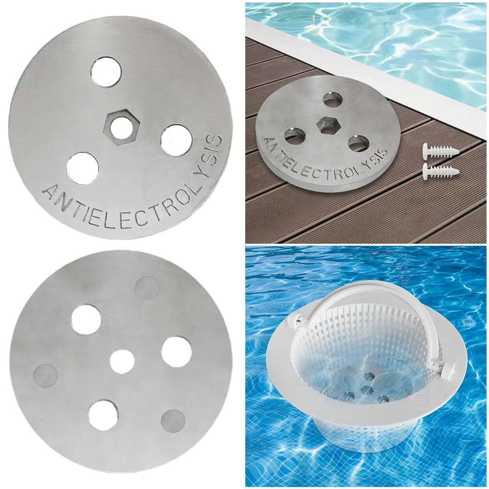Salt System Pool Skimmer Basket Zinc Anode Weight Pool Skimmer Basket Weight Zinc Anode Plate Keep Your Skimmer Basket in Place