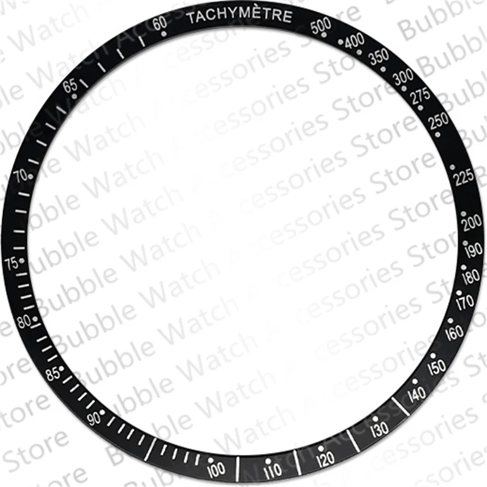 40.7mm Black Blue Aluminium Bezel Insert Fit For Omega HaiMa Mechanical Wristwatch