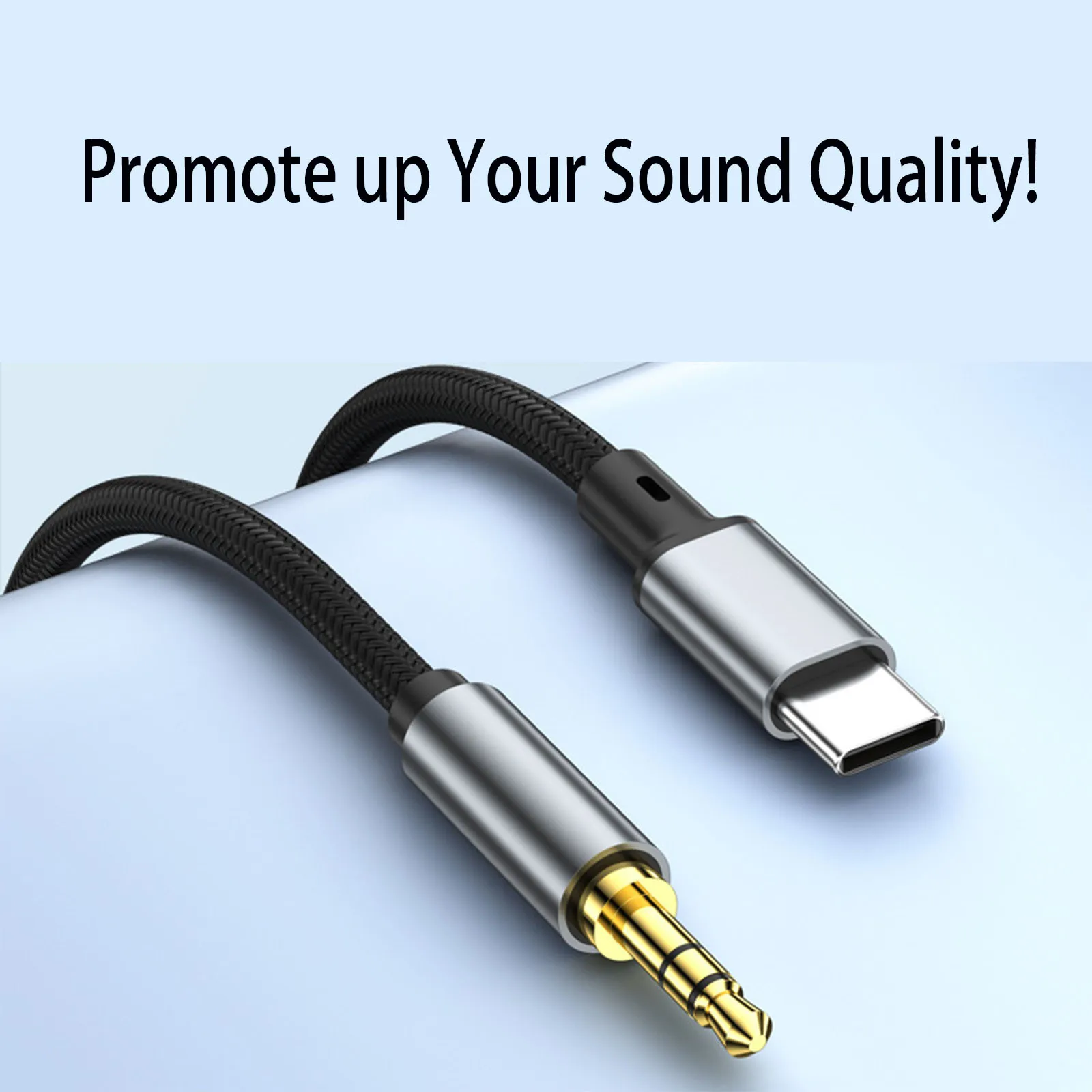 Premium USB-C to 3.5mm Nylon Braided Audio Cable