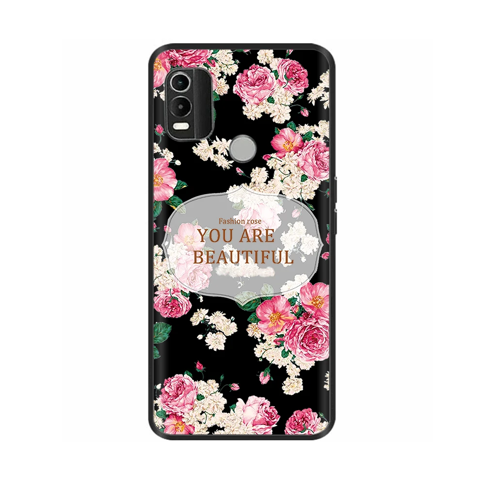 Luxury Painted Black Silicone Soft Phone Case - Stylish Protective Back Cover