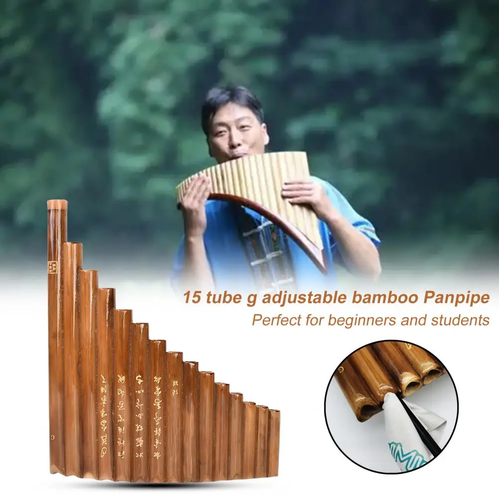 

Classic Style Chinese Traditional Pan Flute Compact Corrosion Resistant Practical Beginners Learning Pan Pipe Instrument