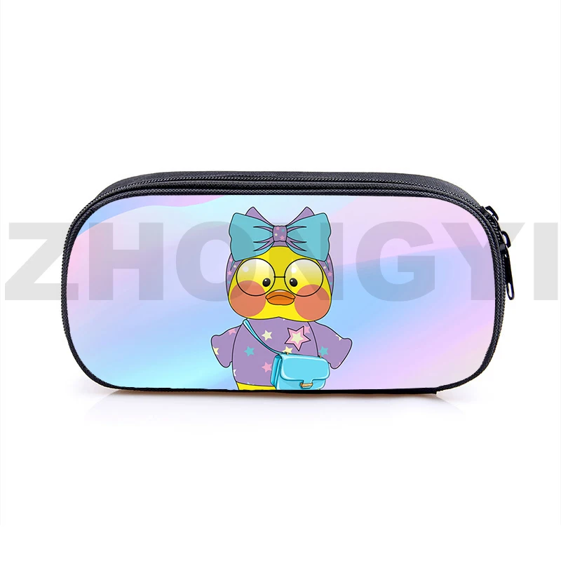 

Kawaii Anime Lalafanfan Duck 3D Print Pencil Case Animal Duck Cosmetic Bag Makeup Box Girls Creative Stationery School Supplies