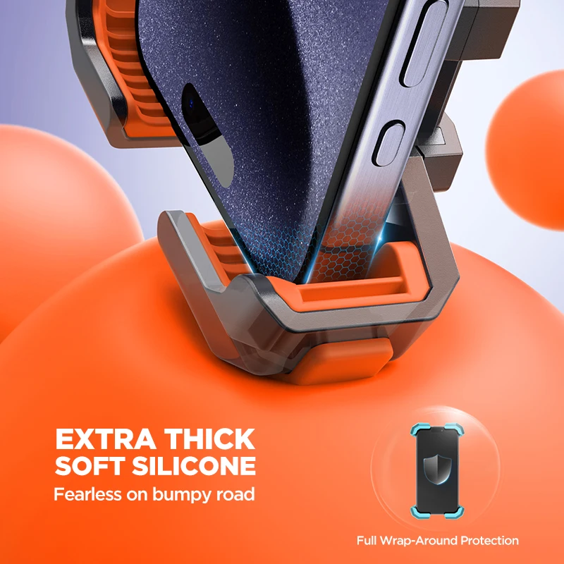 Joyroom Motorcycle Bike Phone Mount Adjustable Cell Holder Bicycle Scooter Handlebar Cradle Clip for iPhone Upgrade Phone Holder - Image 3