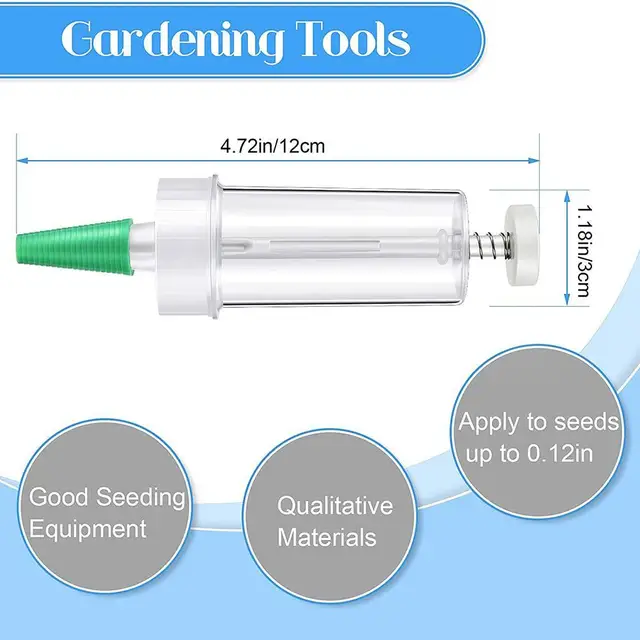 1Db Mini Vetőmag Kézi Vetőgépek Virág Edény Virágkertészeti Ültetvény Ágynemű Beltéri Készlet Kerti Szerszám - Image 5
