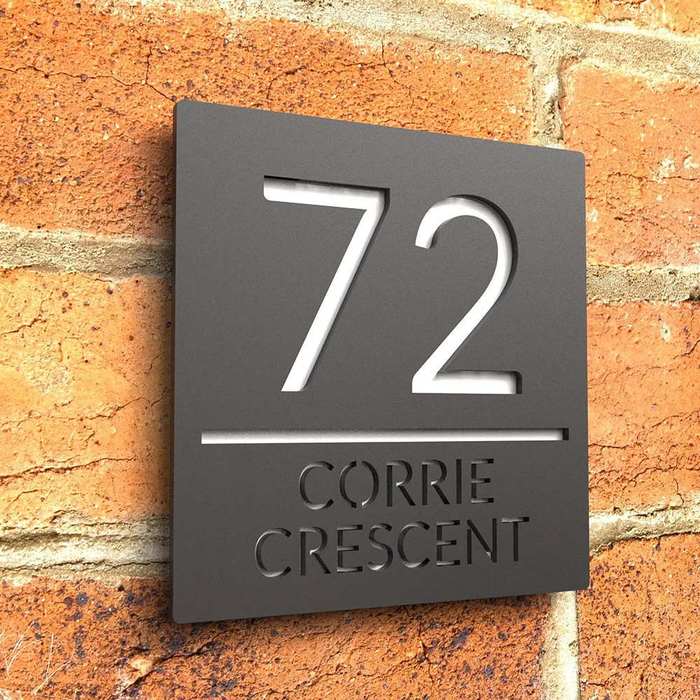 House number signs door signs house numbers house wall plaques number plate Large Custom Acrylic Modern House Numbers Sign Door Address Street 3D Letter Digital Plaque Outdoor Name Home Decor Plate