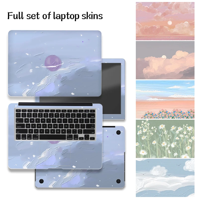 Pellicola Protettiva Per Pelle Del Computer Portatile Con Texture Originale Per MacBook Air 13 13.6 15.3 M1 M2 Pro 14 16 2023 Adesivo Antigraffio Per Copertura Del Computer Portatile - Foto 2