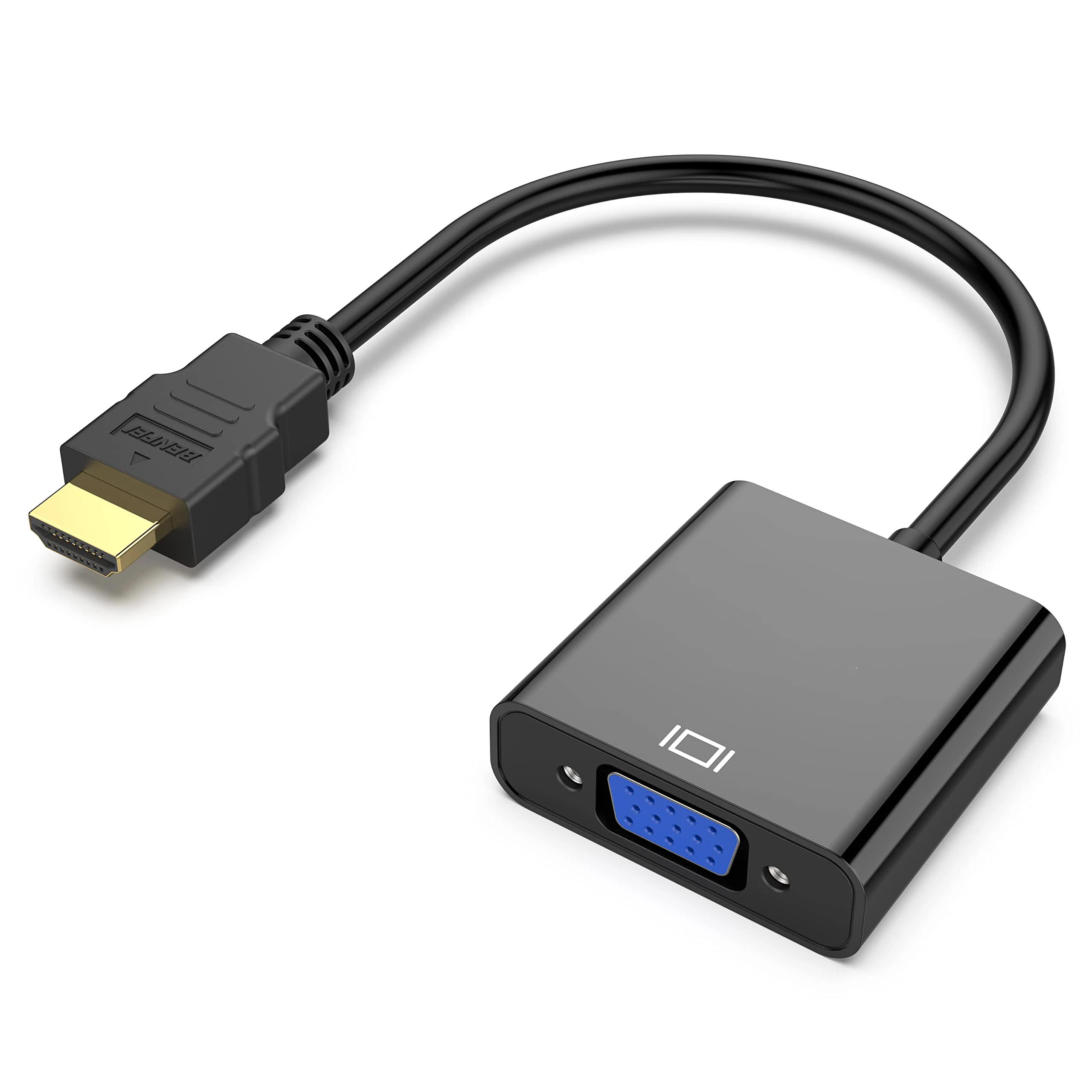 Adattatore Da Hdmi A Vga Convertitore Da Hdmi A Vga Per Computer, Proiettore Per Monitor Pc Portatile Desktop Hdtv Chromebook Roku Xbox