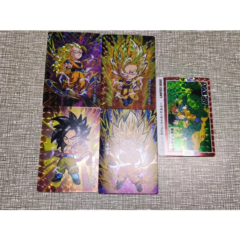 

Dragon Ball anime game peripheral series DIY character Super Saiyan Son Goku flash card children's and boy collectible toy gift