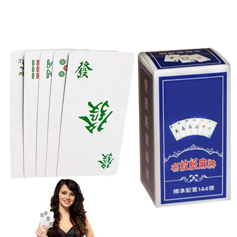Mahjong Game Chinese Mah Mini Jong Gioco Di Carte Tradizionale Majiang Tavolo Da Viaggio Portatile Jong Classic Games Kit Giochi Per Feste