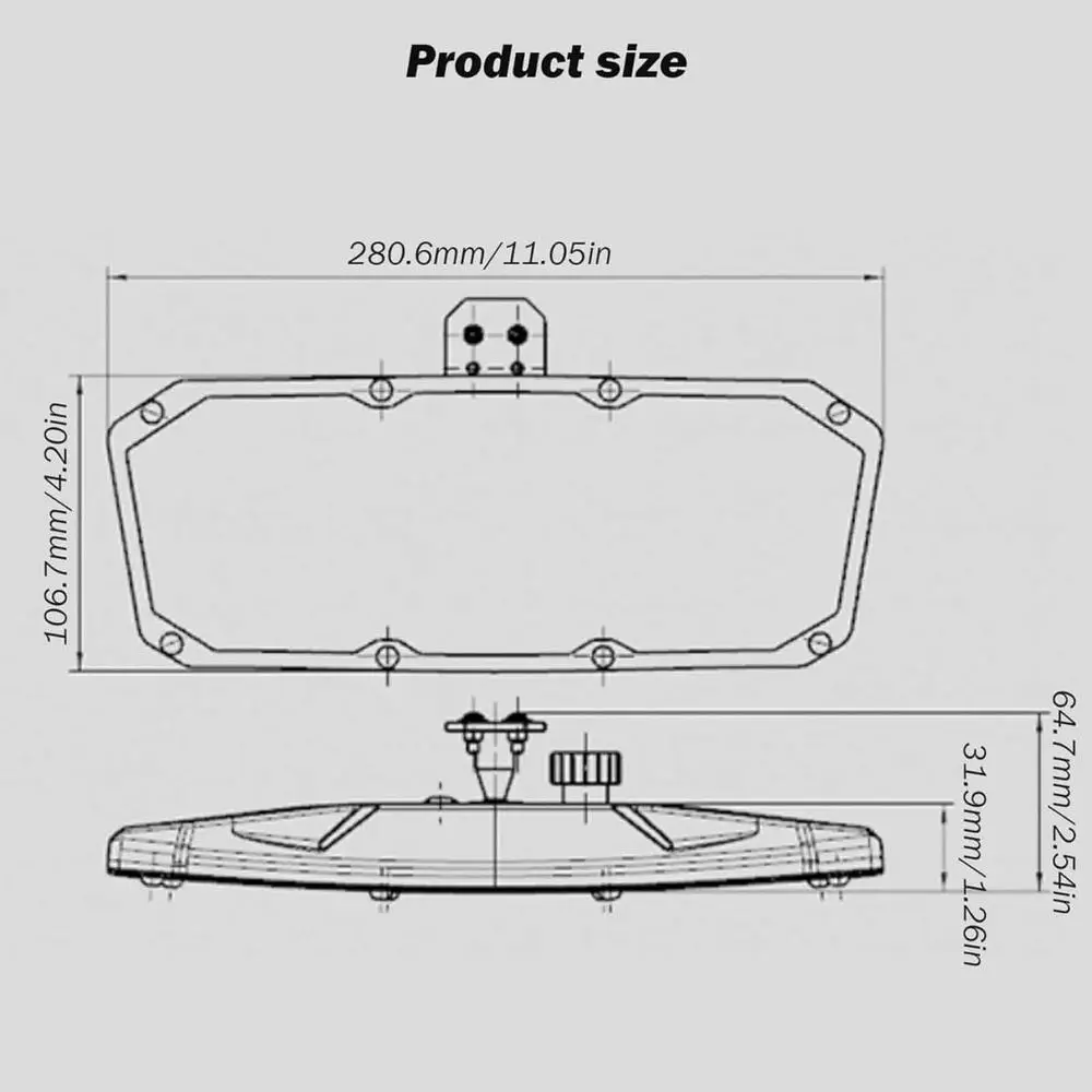 Boat Rearview Mirror Marine Accessories For Jet Ski Yacht Personal Watercraft PWC Surfing Universal