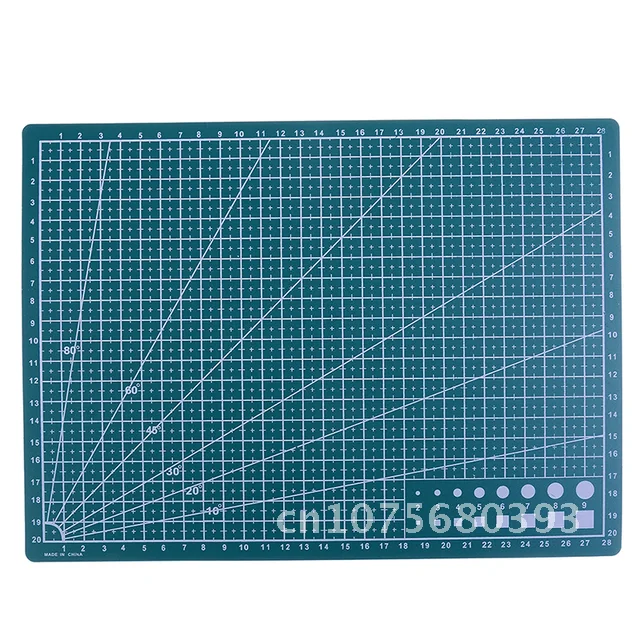 공예 카드 원단 가죽 종이 보드, 자체 치유 커팅 매트, A4 그리드 라인, 30x22cm, 1 개