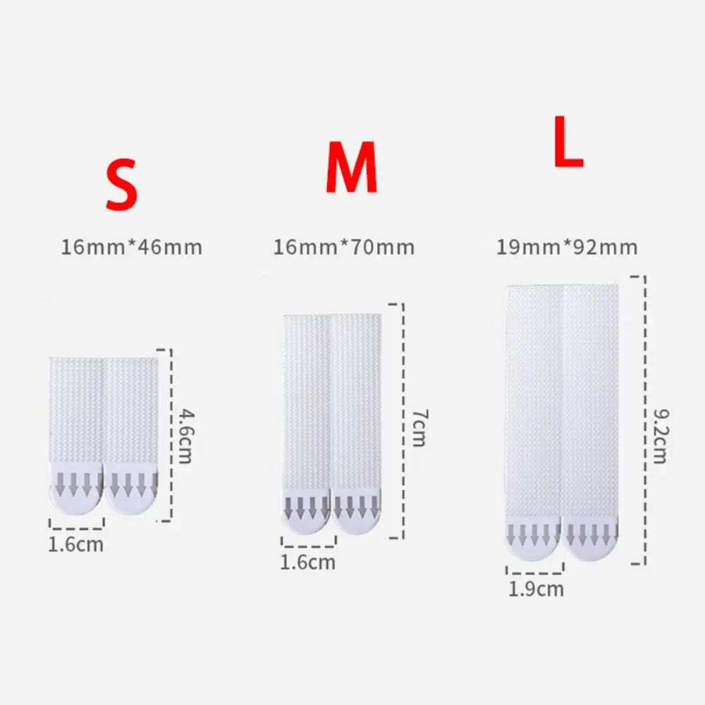 4쌍 펀치프리 사진 프레임 테이프 스트립 자가 접착식 제거 가능한 사진 프레임 고정 스티커 사진 걸이 스트립 벽 장식