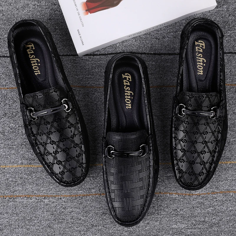 Brand Men's Classic Genuine Leather Loafers Men's Anti slip Driving Shoes Men's Casual Shoes Senior Moccasins Office Shoes
