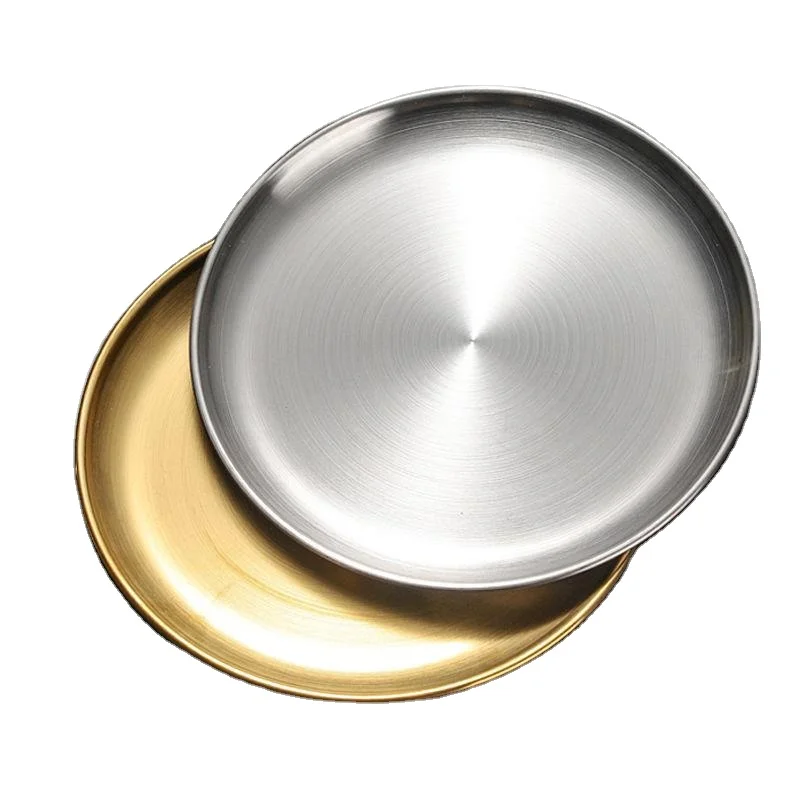 

Barbecue Plates Food Serving Tray Dinner Chafing Dish Stainless Steel Tray