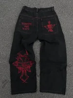 Jean à jambes larges pour hommes, Streetwear, Baggy, mode coréenne, drapé, droit, décontracté, ample, pantalon Cargo, nouvelle collection 2025 1