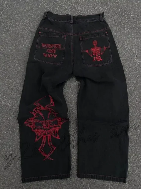 Jean à jambes larges pour hommes, Streetwear, Baggy, mode coréenne, drapé, droit, décontracté, ample, pantalon Cargo, nouvelle collection 2025 1